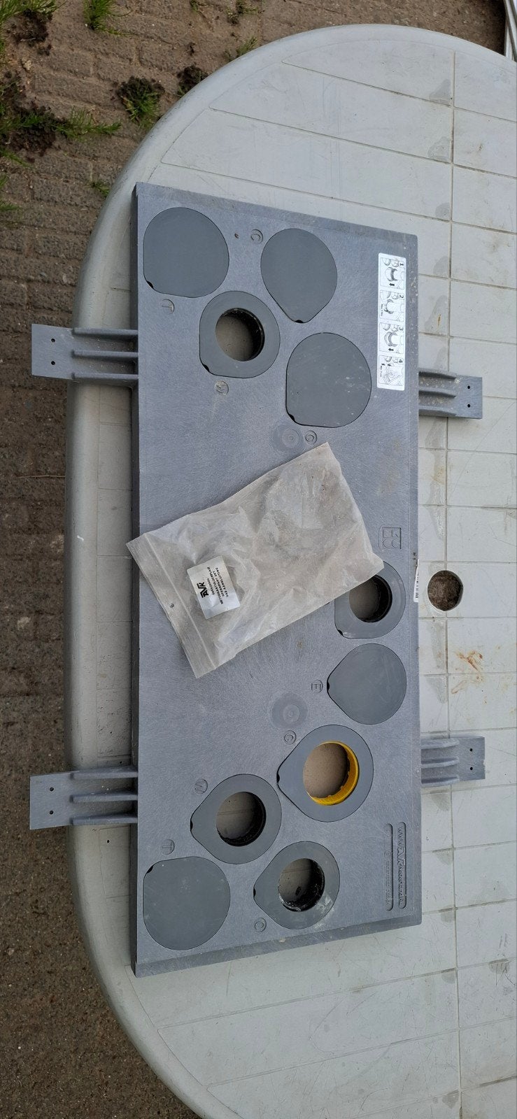 Meterkast vloerplaat 79 cm x 33 cm, Ophalen, Pvc, Overige typen, Nieuw