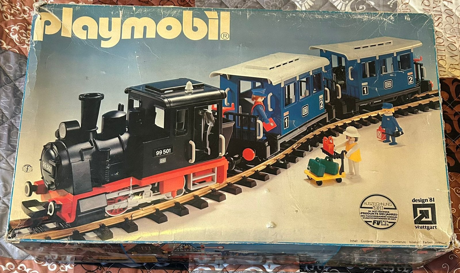 Playmobil 4000 Stoomlocomotief met 2 passagierswagons, Ophalen, Gebruikt, Complete set