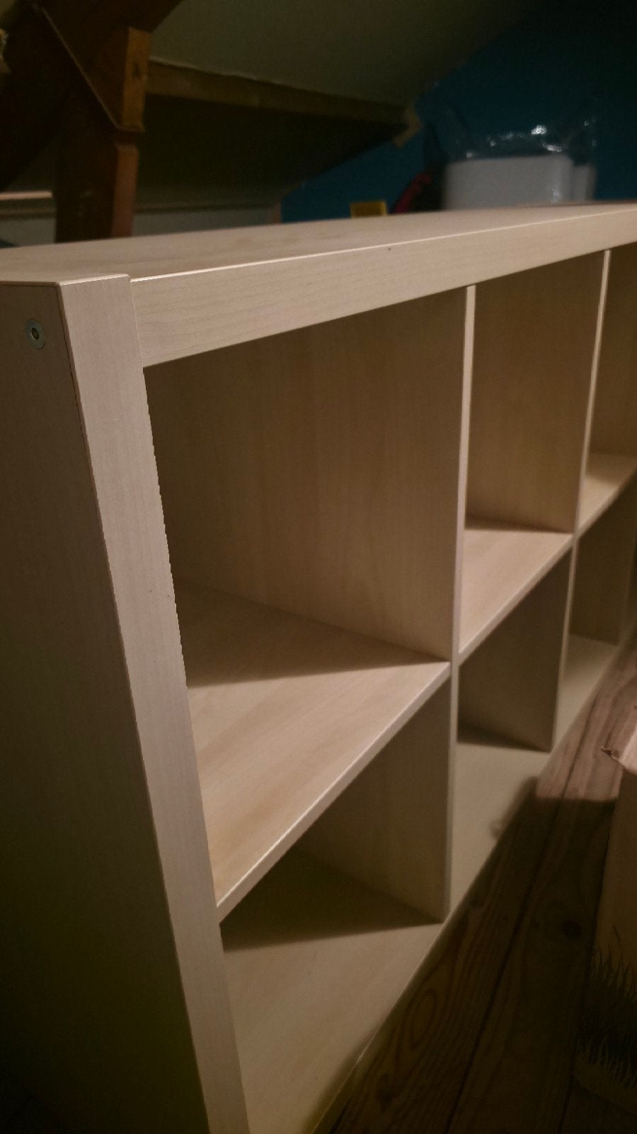 IKEA Kallax 8-vaks kast berkenhout, Huis en Inrichting, Kasten | Boekenkasten, Ophalen, Met plank(en), Gebruikt, 100 tot 150 cm