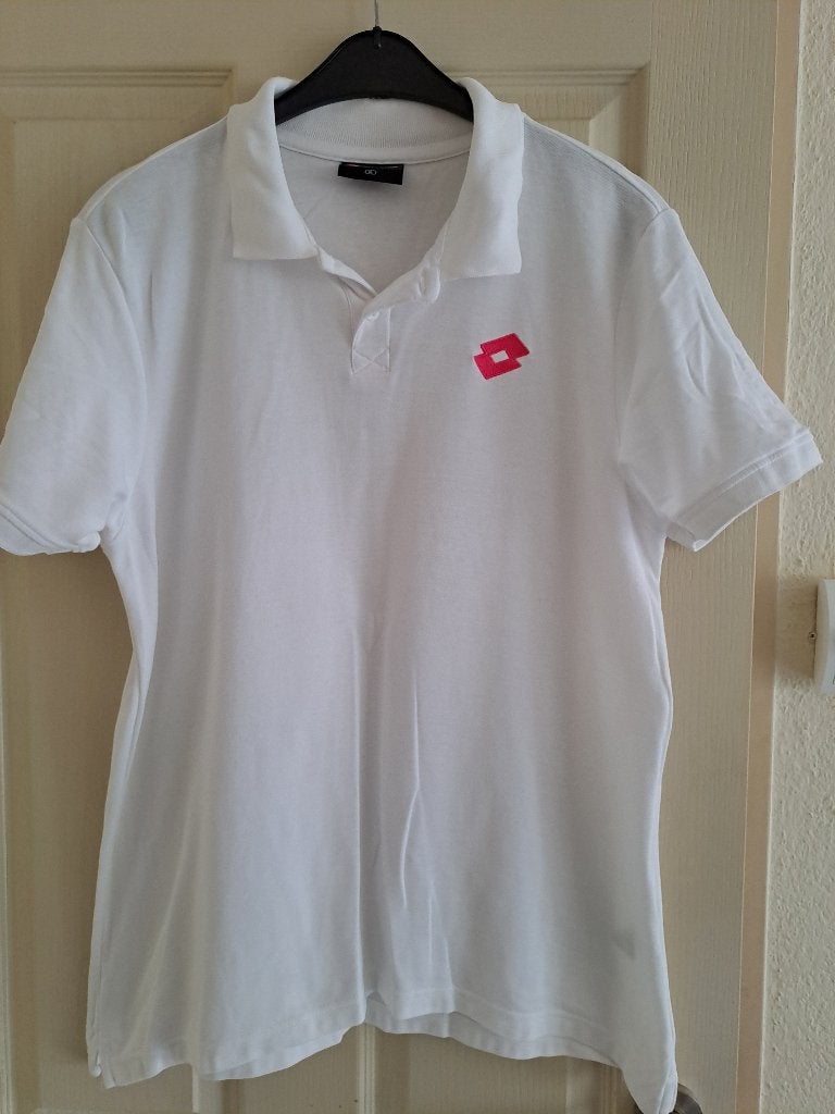 Witte Polo maat XL, Lotto, Wit, Maat 56/58 (XL), Ophalen of Verzenden