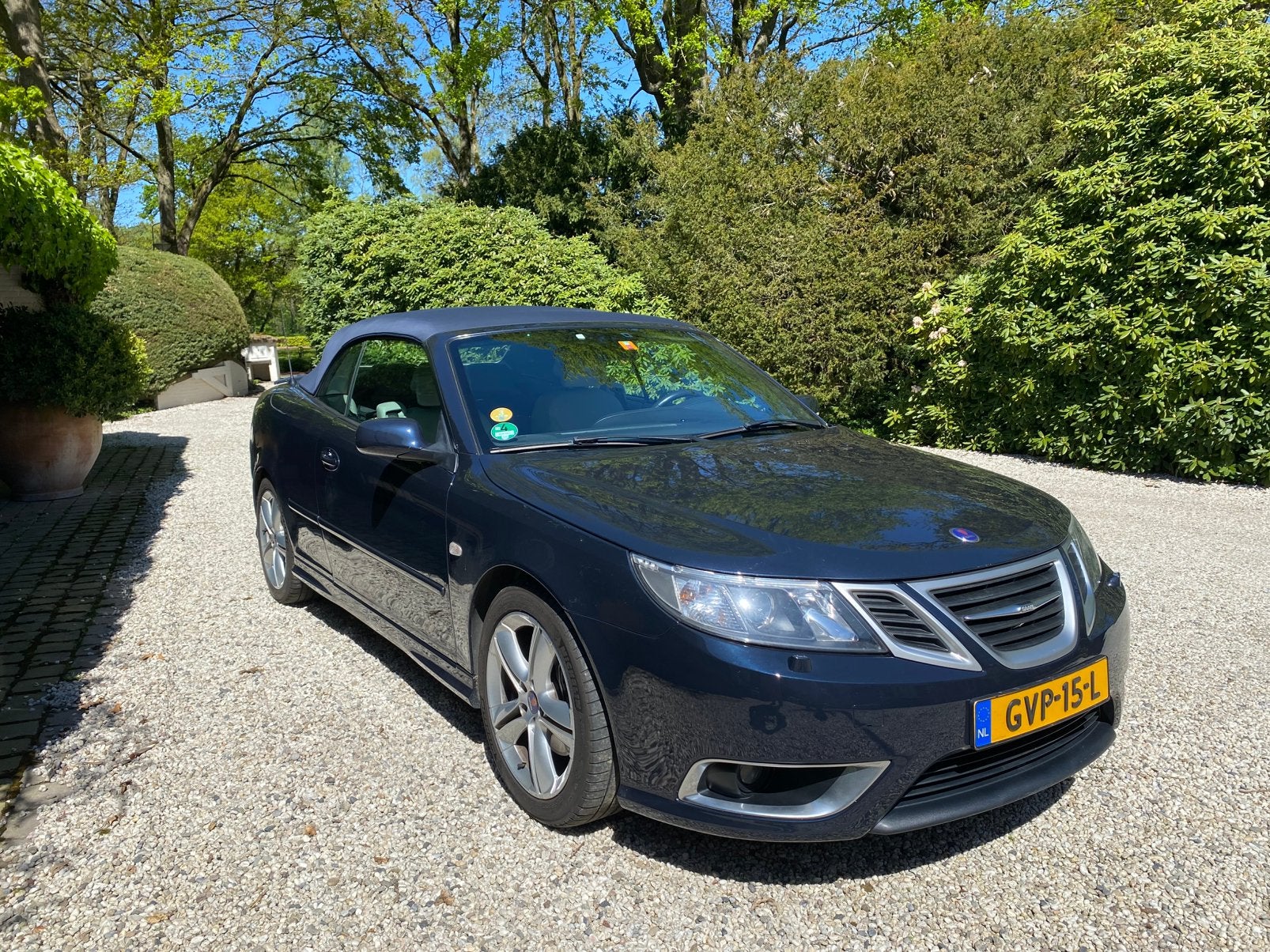 Saab 9-3 1.9 TTid  132KW Cabrio Aero  AUT 2008 Blauw, Auto's, Saab, Particulier, Saab 9-3, Alarm, Automatische klimaatregeling