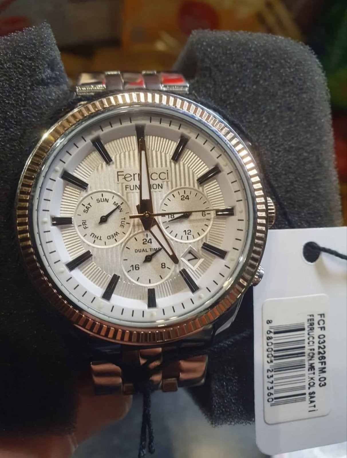 Ferrucci Herenhorloge - Nieuw in doos, Overige merken, Staal, Staal, Polshorloge