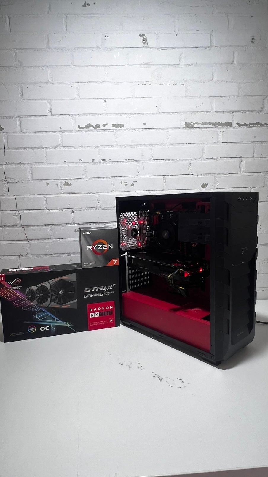 Game PC Ryzen 7 3800XT RX 580 16GB RAM 1.5TB Fortnite 220fps, Veldburg, Ophalen of Verzenden, Zo goed als nieuw, AMD Ryzen 7