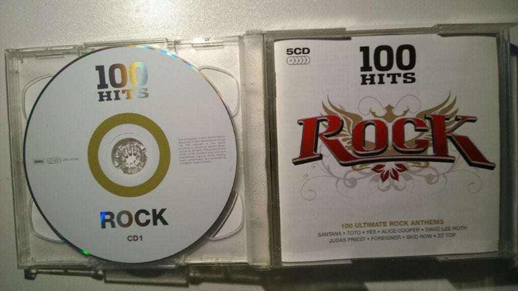 100 Hits Rock (5 CD), Ophalen of Verzenden, Zo goed als nieuw, Rock en Metal, Album