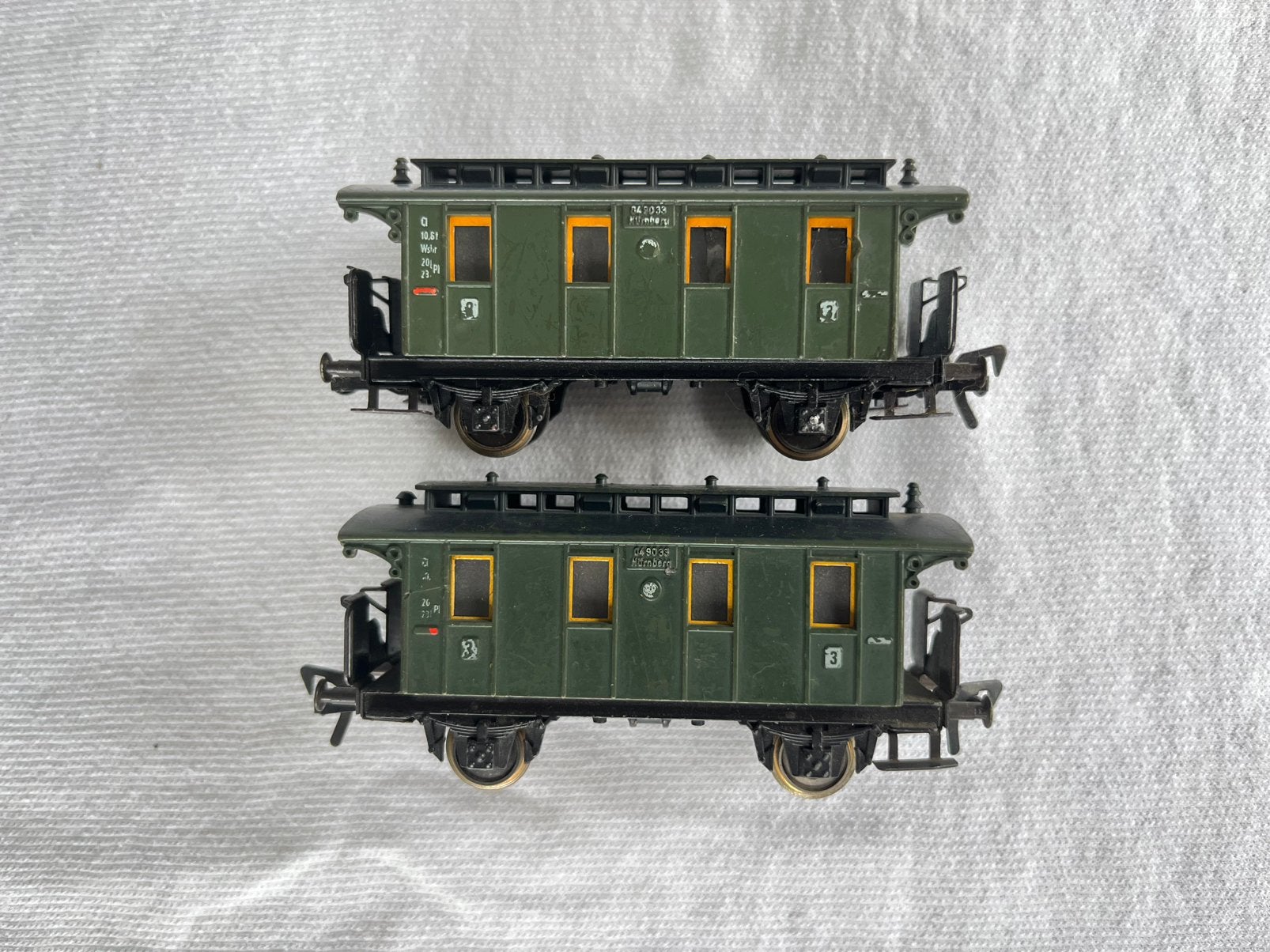 2x Fleischmann DR rijtuigen 2e/3e klas H0, Gebruikt, Gelijkstroom, Fleischmann, Wagon