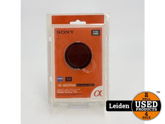 Sony VF-49CPAM 49mm Polarisatie filter, Sony, Nieuw, Support@sony.com, 1-7-1 Konan, Minato-ku
Tokyo 108-0075
Japan