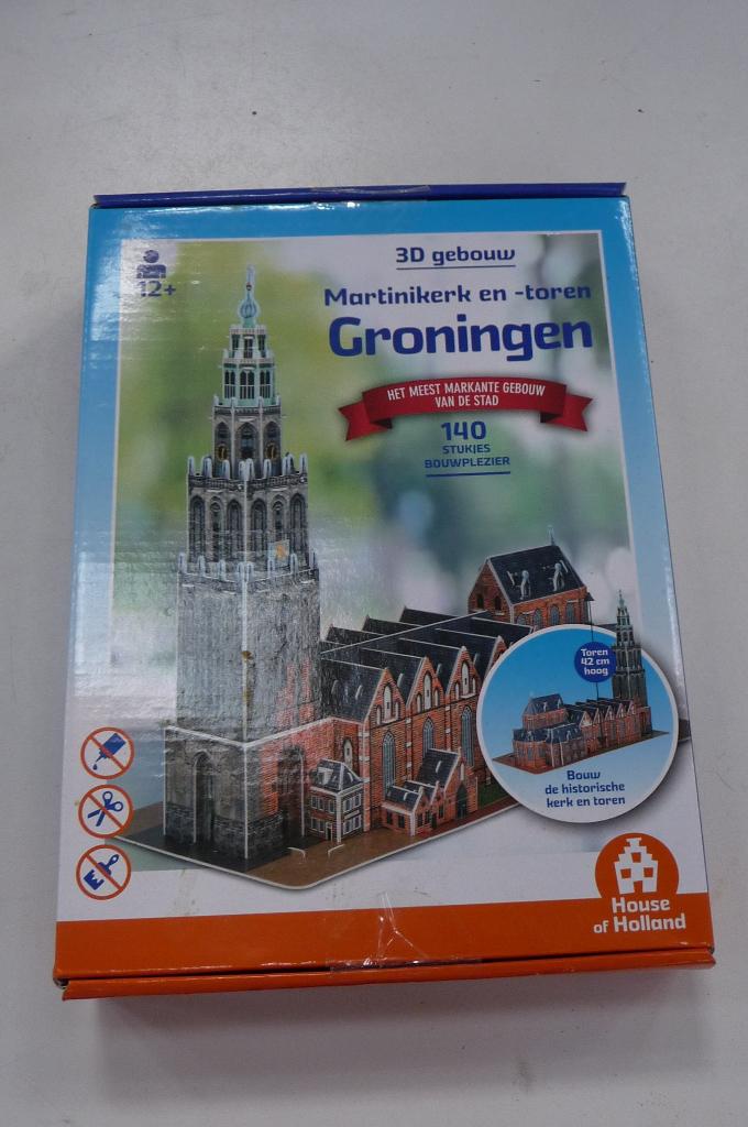 puzzel bouwpakket 3D gebouw Martinitoren Groningen, Ophalen of Verzenden, Minder dan 500 stukjes, Nieuw, Overige typen