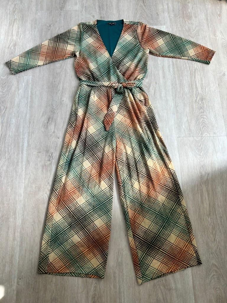 King Louie maat M NIEUWE glitter jumpsuit 2384, Maat 38/40 (M), Zwart, Nieuw, Ophalen of Verzenden