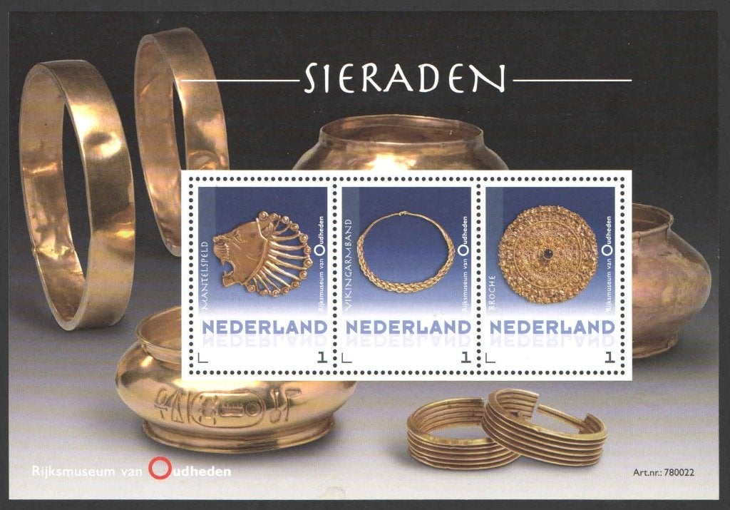 Postzegels Museum van Oudheden: Sieraden, Ophalen of Verzenden, Na 1940, Postfris