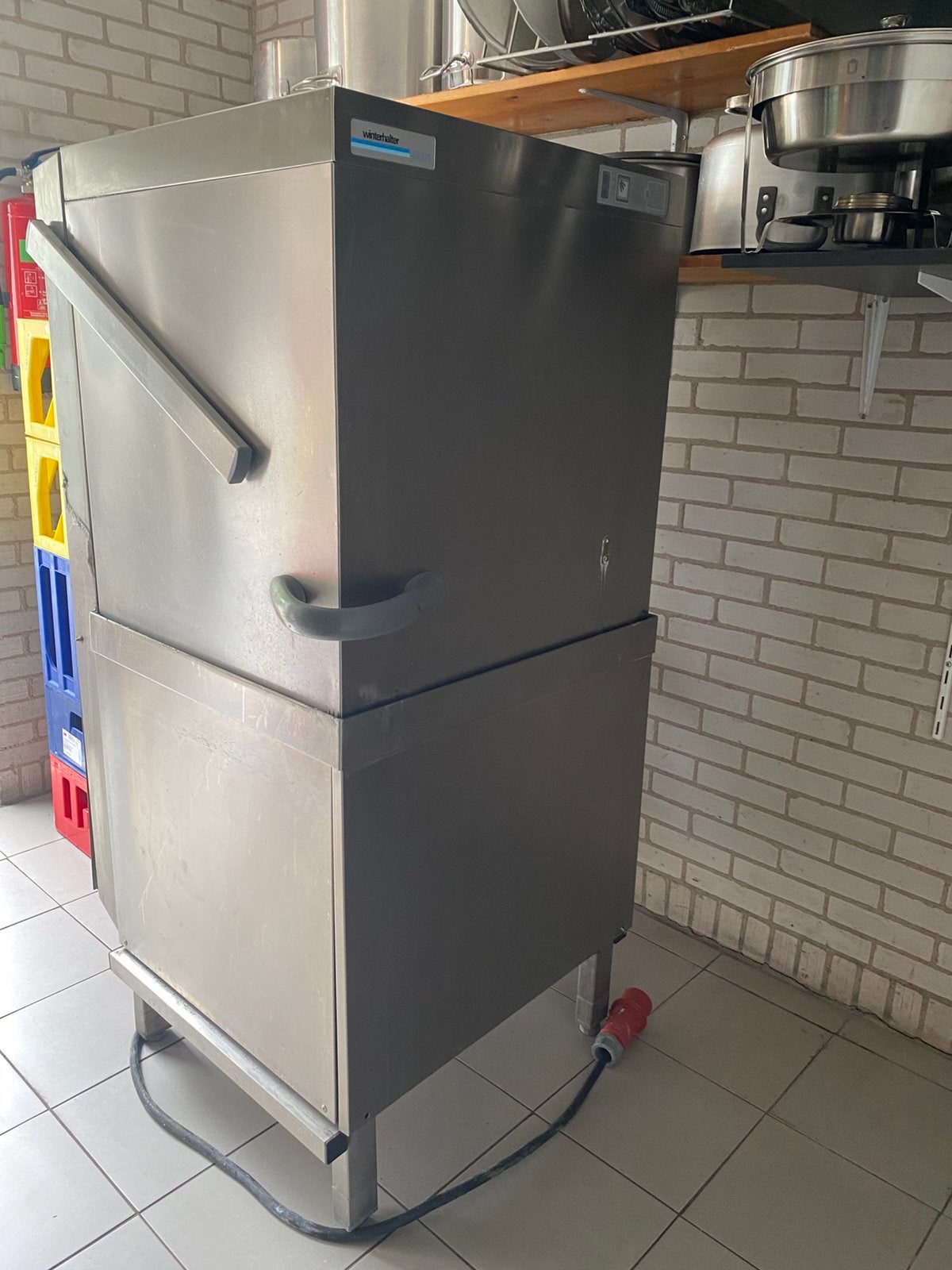 Doorschuif vaatwasser, Ophalen