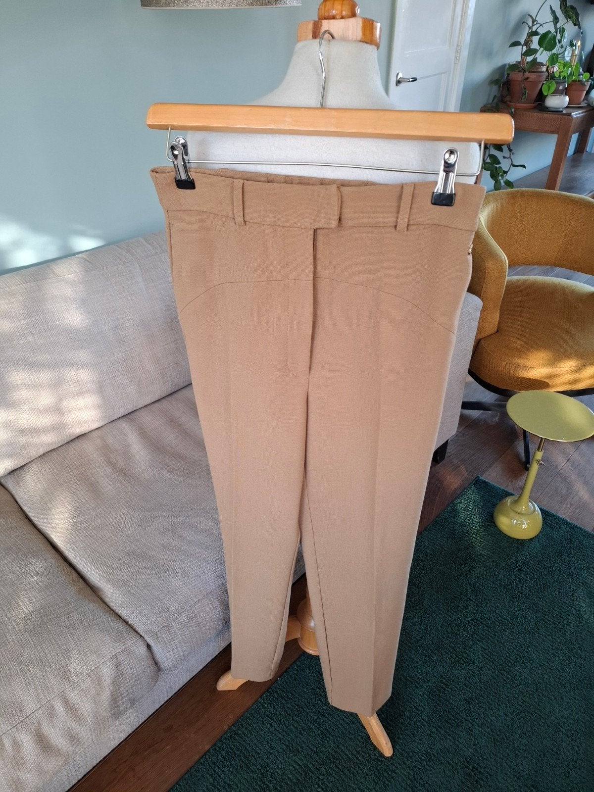 zgan broek van Josh V maat S, Maat 38/40 (M), Bruin, Ophalen of Verzenden, Zo goed als nieuw