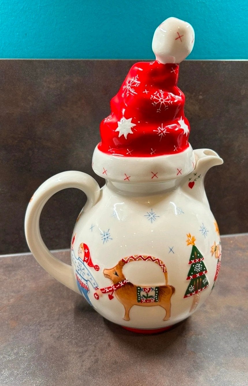 Villeroy & Boch Kerst Theepot - Feestelijk Design, Huis en Inrichting, Keramiek, Villeroy & Boch, Nieuw, Ophalen of Verzenden