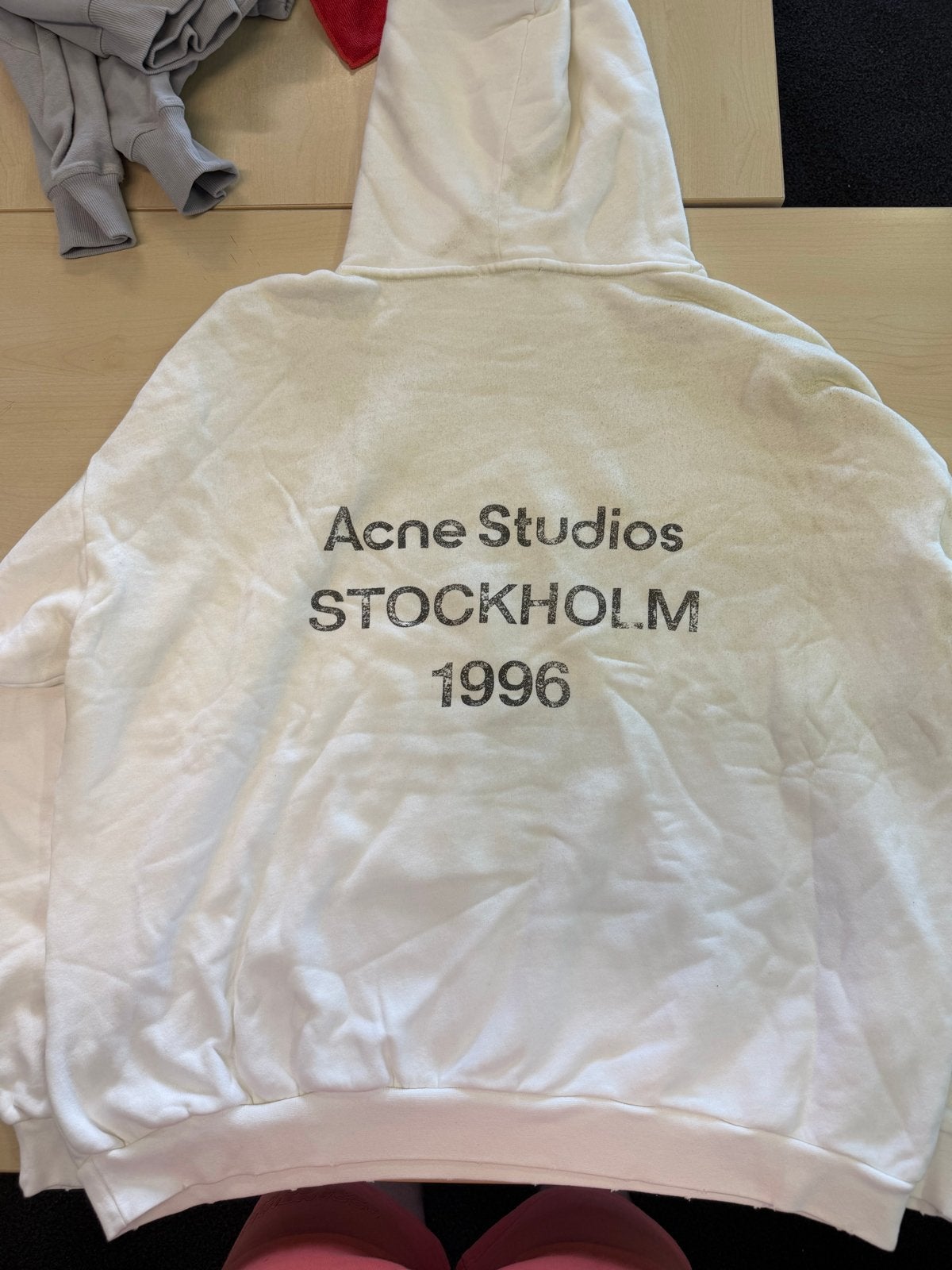 Acne Studios Hoodie Wit Maat XL, Ophalen of Verzenden, Gedragen, Maat 56/58 (XL), Wit