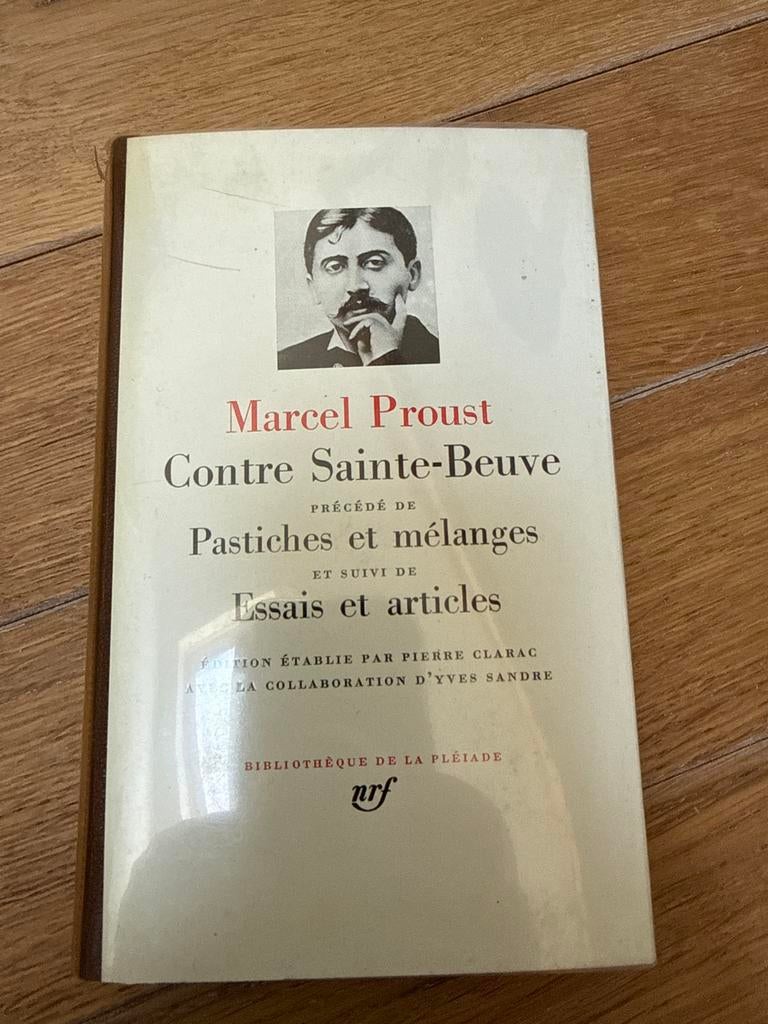 Marcel Proust - Contre Sainte-Beuve (Bibliothèque de la Pléi, Ophalen of Verzenden, Zo goed als nieuw, Europa overig