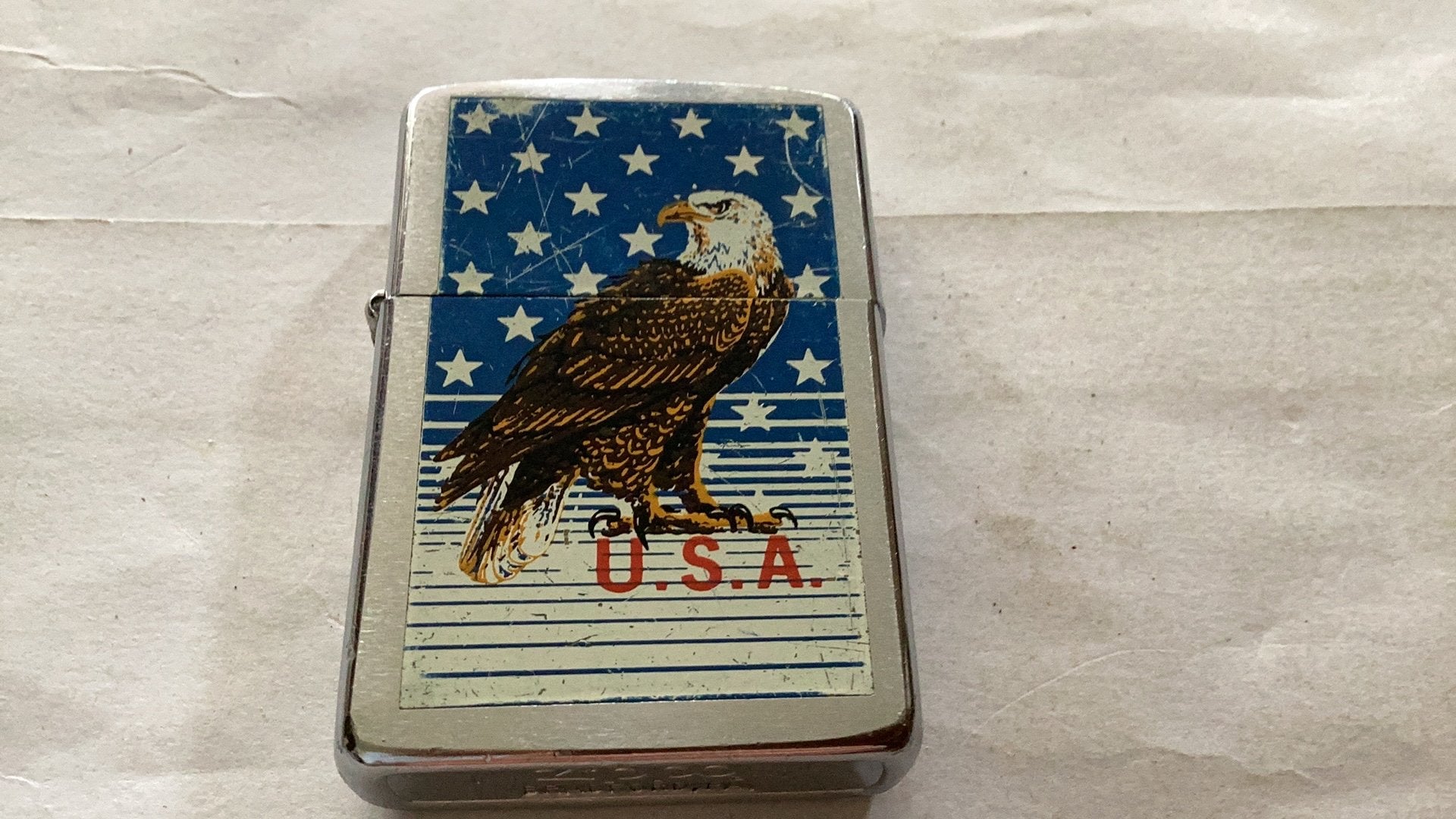 Zippo USA, Ophalen of Verzenden, Zo goed als nieuw, Aansteker