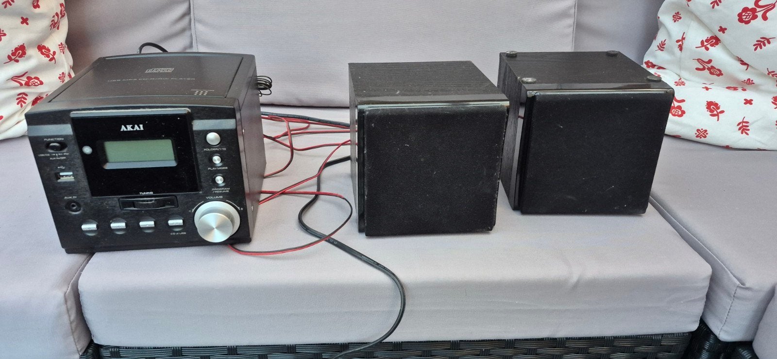 Akai Microset met CD-speler en speakers, Ophalen, Gebruikt, Microset, Akai