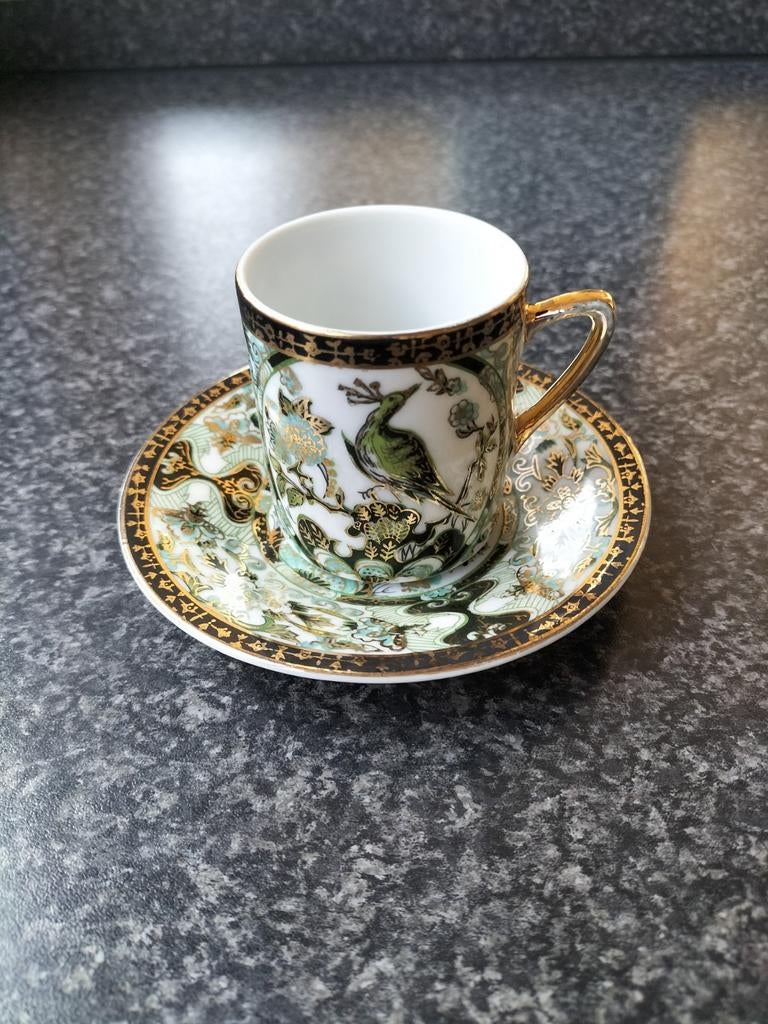 Saji espresso kop en schotel, Antiek en Kunst, Antiek | Servies los, Ophalen of Verzenden