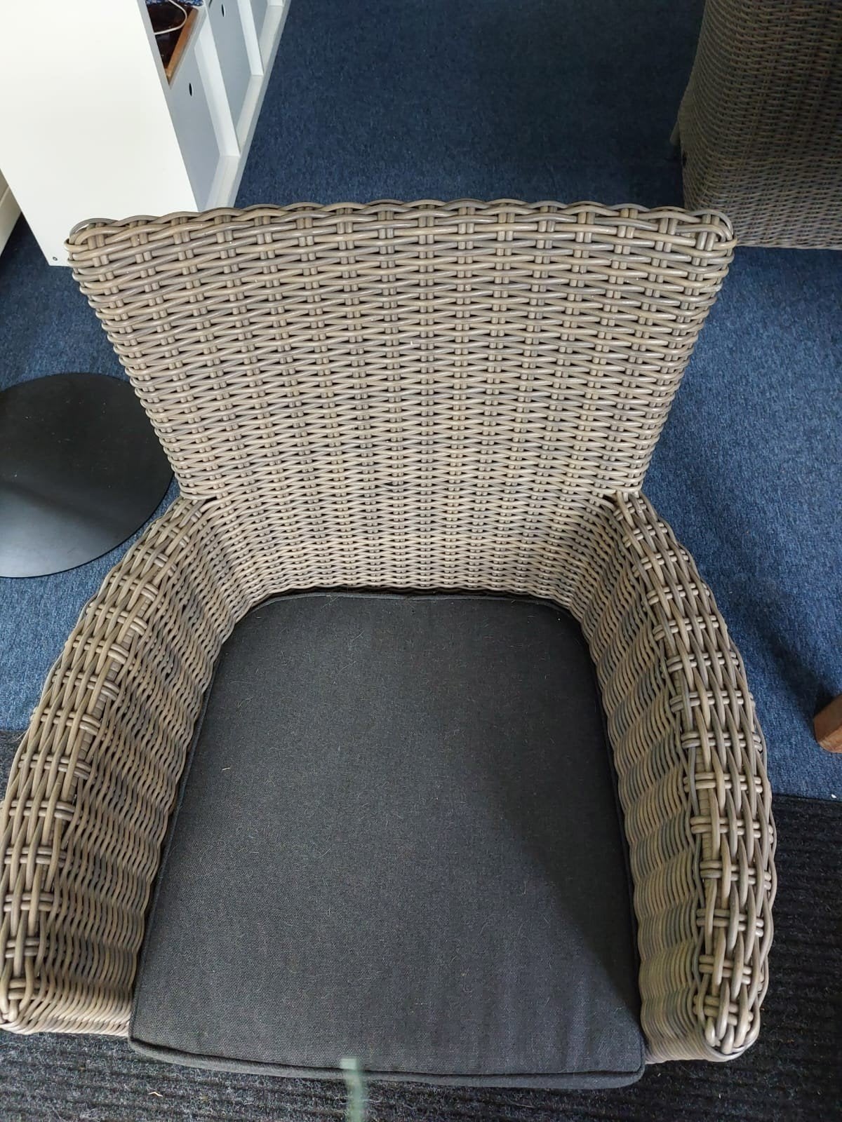 eiken tafel met stoelen, Tuin en Terras, Ophalen, Gebruikt, Hout