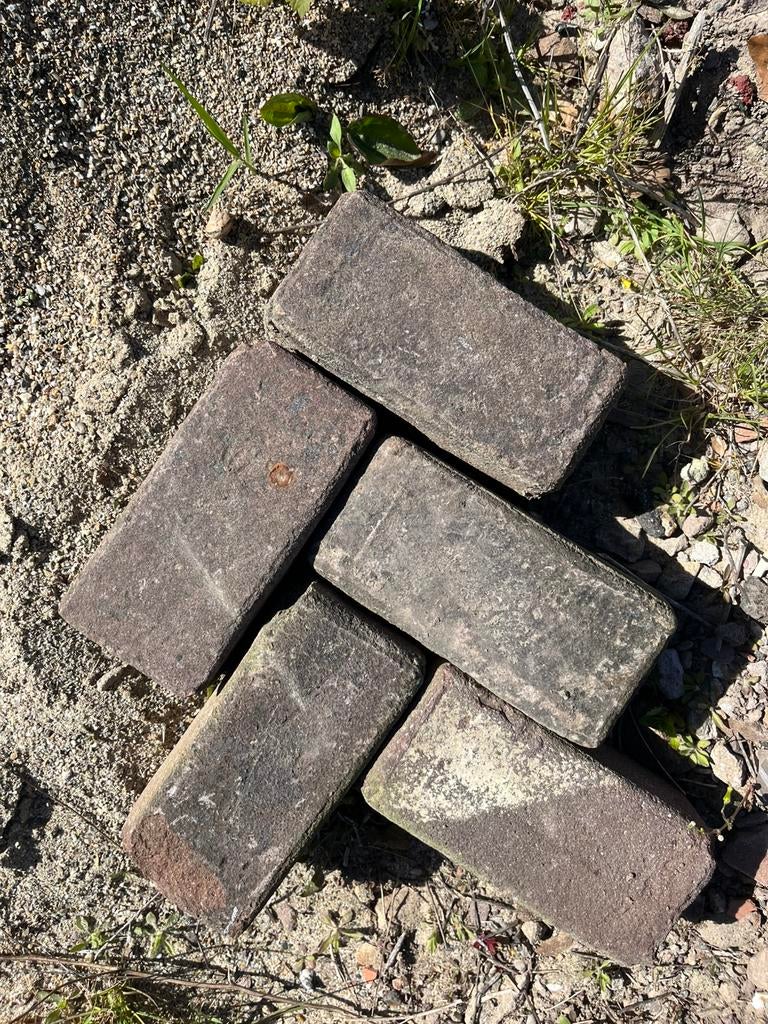 35 m2 Gebakken keiformaten genuanceerd, Tuin en Terras, Ophalen, Keramiek, Klinkers, Zo goed als nieuw