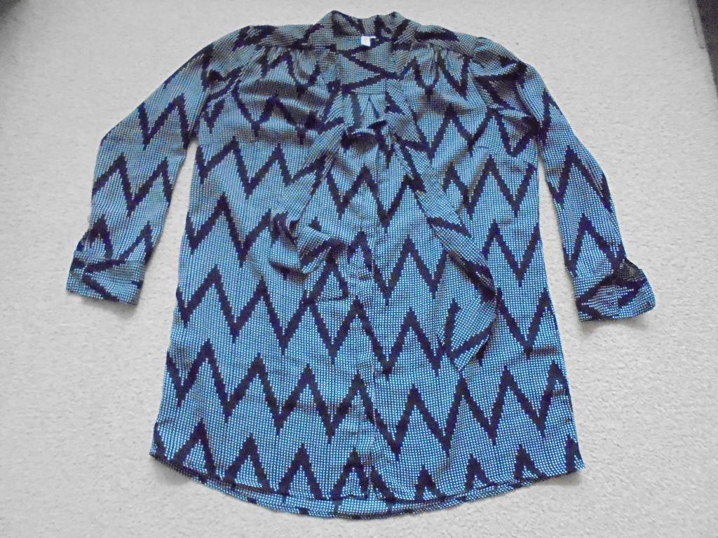 Zwart/witte blouse maat 48, Kleding | Dames, GREAT LOOKS, Ophalen of Verzenden, Zo goed als nieuw, Blouse of Tuniek