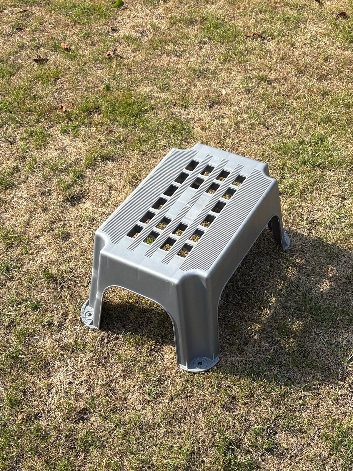Stabiele kunststof opstap voor caravan, 23 cm hoog, Ophalen of Verzenden, Gebruikt