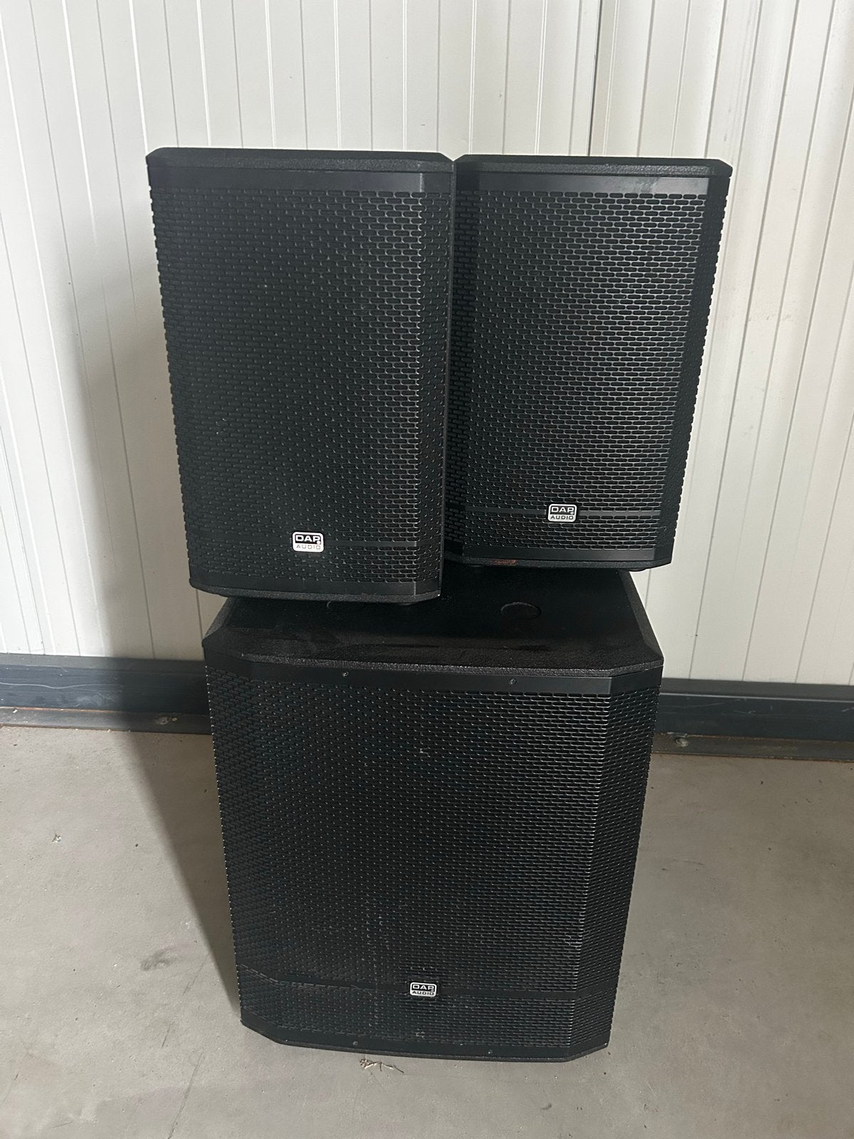 DAP Audio Pure Club 15 Speakerset met Subwoofer, Gebruikt, Speakerset, Ophalen, 150 watt of meer