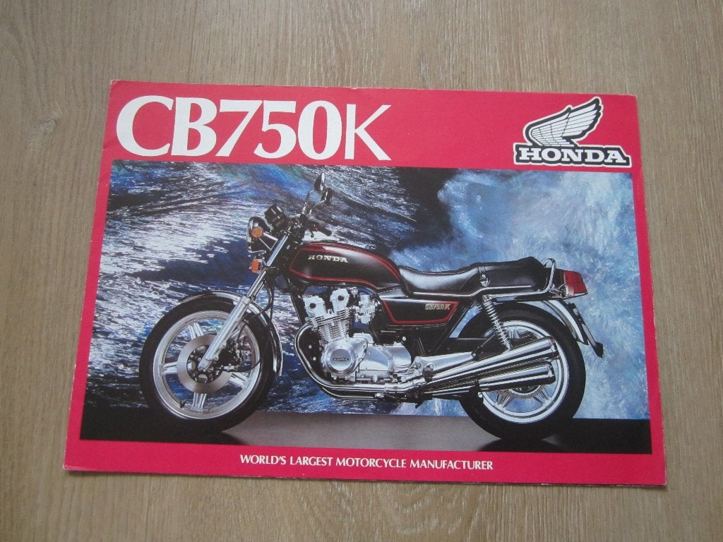 Honda CB 750 K brochure folder 1980 ?, Ophalen of Verzenden, Honda