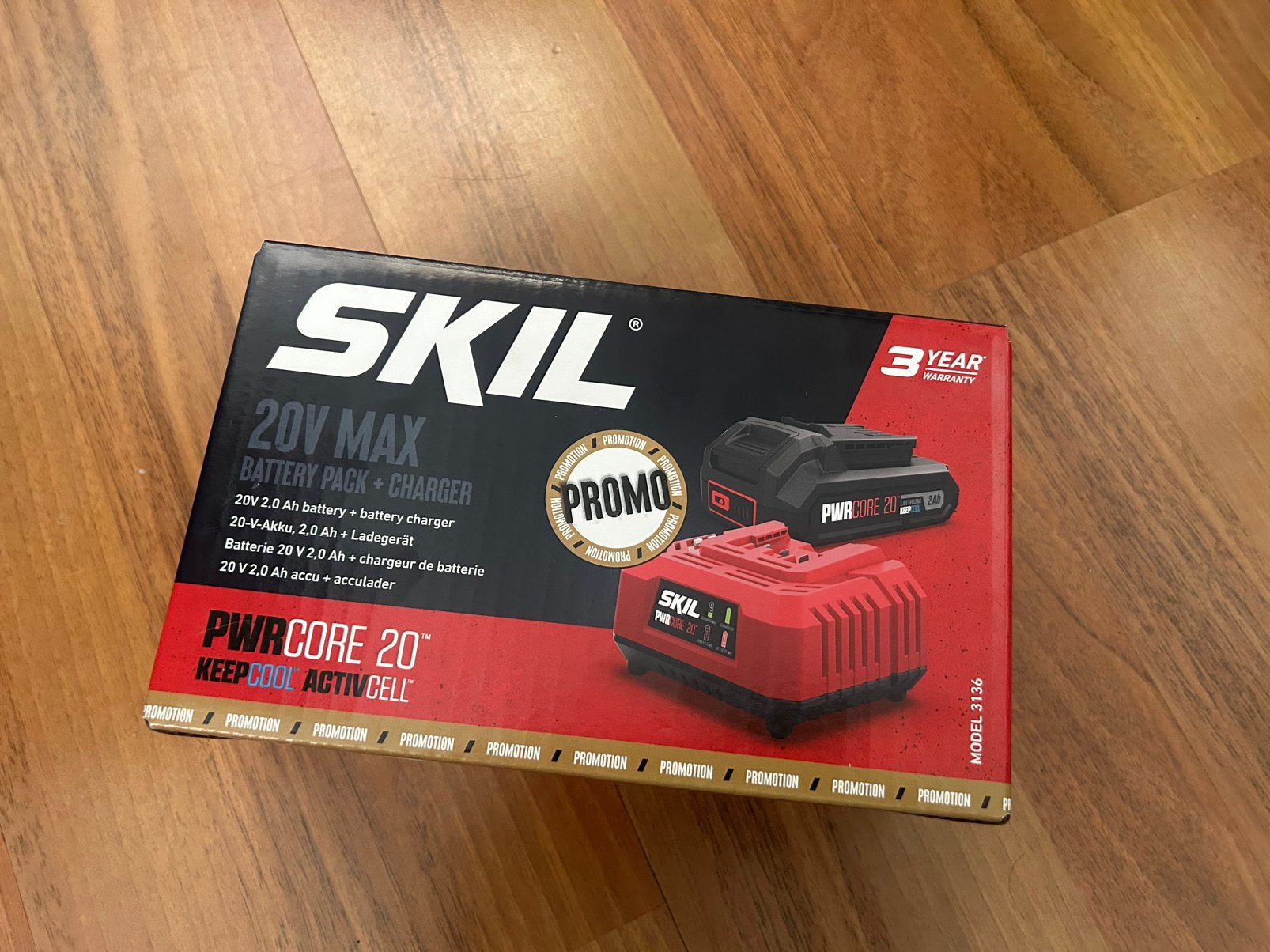 SKIL PWRCORE 20 accu, Ophalen of Verzenden, Zo goed als nieuw