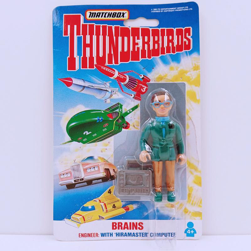 Thunderbirds Brains Matchbox 1993 VS actiefiguur, Ophalen of Verzenden, Nieuw, Tv, Actiefiguur of Pop