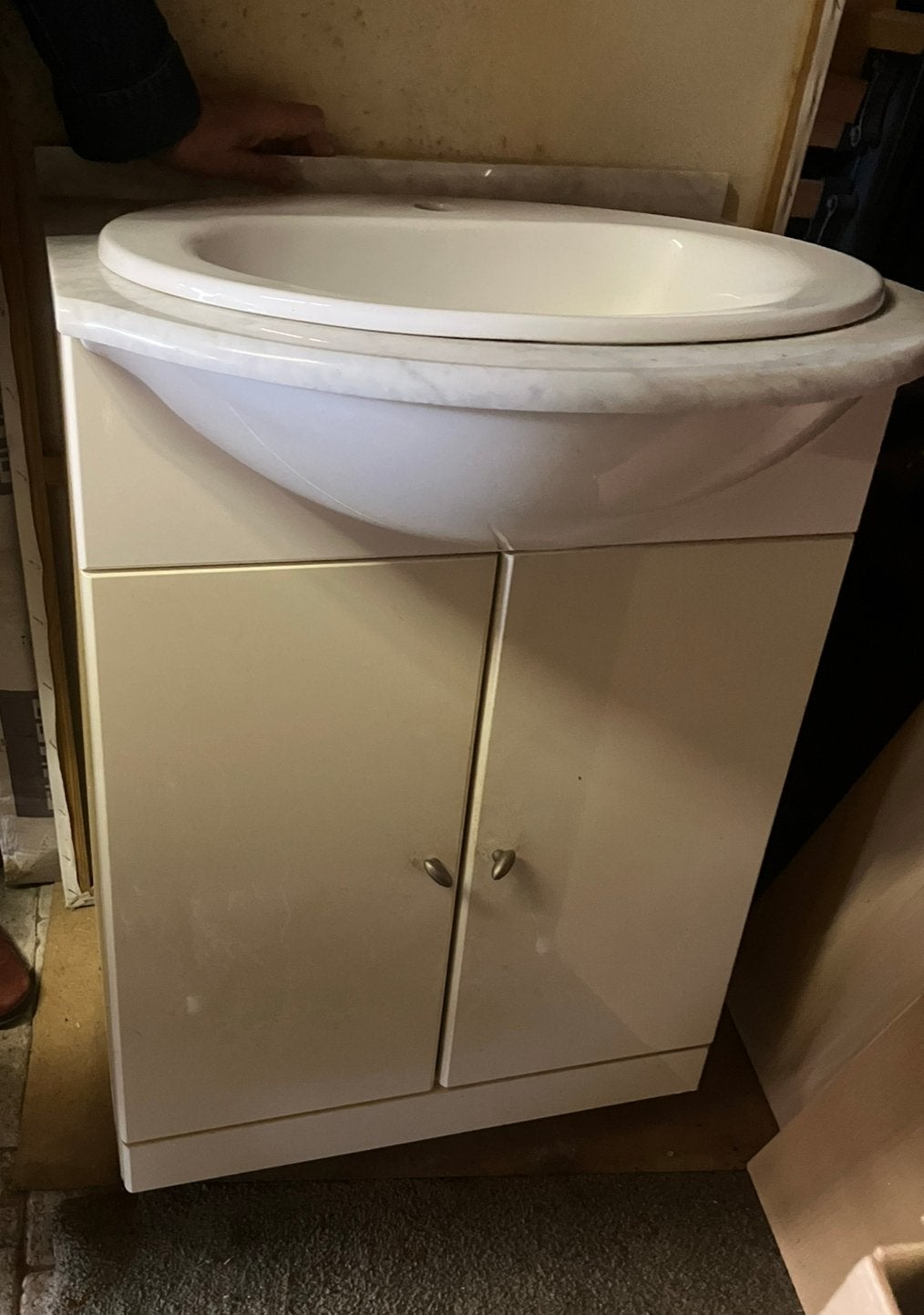 Wastafelmeubel, Huis en Inrichting, Badkamer | Badkamermeubels, Ophalen, 50 tot 100 cm, Zo goed als nieuw, Minder dan 100 cm