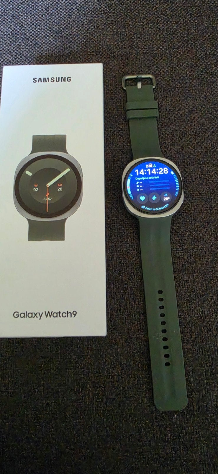 Samsung Galaxy Watch 9 44mm zilver BT, Ophalen, Zo goed als nieuw, Zilver