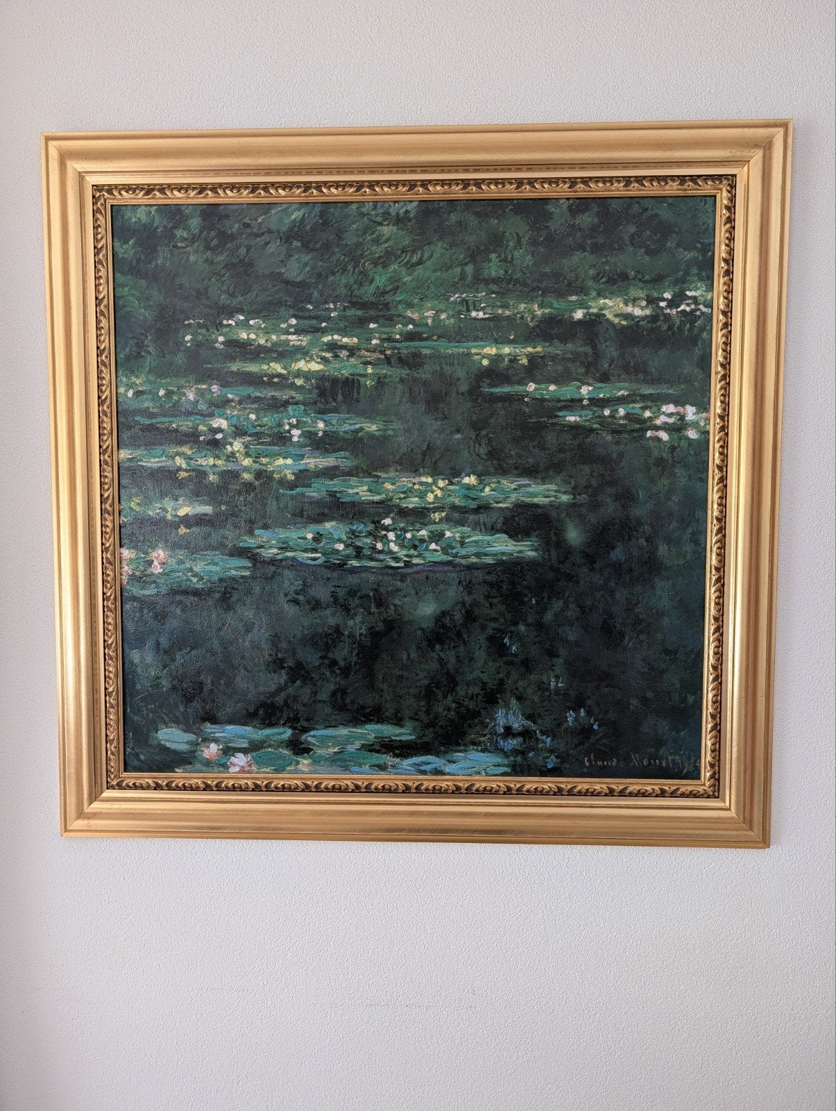 Claude Monet schilderij Brushstrokes reproductie Water Lilie, Ophalen, Doek, Impressionistisch, Olieverf