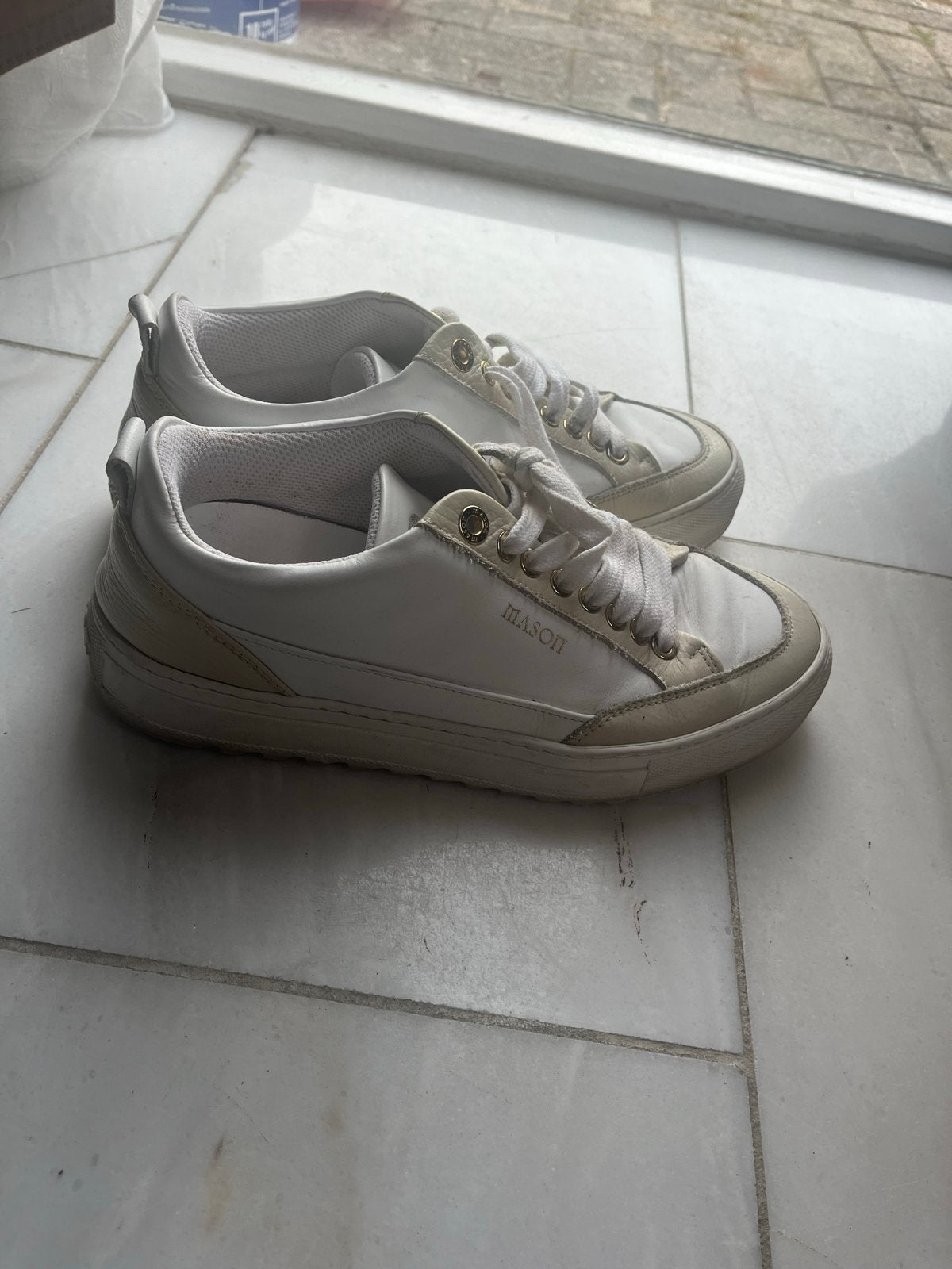 Mason Garments sneakers wit/beige, maat 39, Kleding | Dames, Schoenen, Wit, Ophalen of Verzenden, Sneakers of Gympen, Zo goed als nieuw