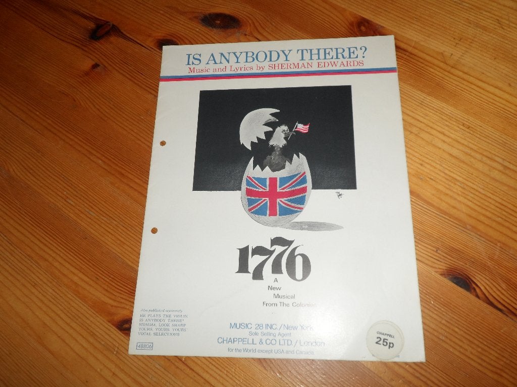 Is anybody there - sherman edwards - musical 1776, Gebruikt, Gitaar, Ophalen of Verzenden, Artiest of Componist