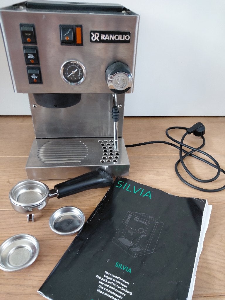 Rancilio Silvia V3 espressomachine, Witgoed en Apparatuur, Koffiezetapparaten, Gebruikt, Overige typen, Koffiemachine, Ophalen of Verzenden