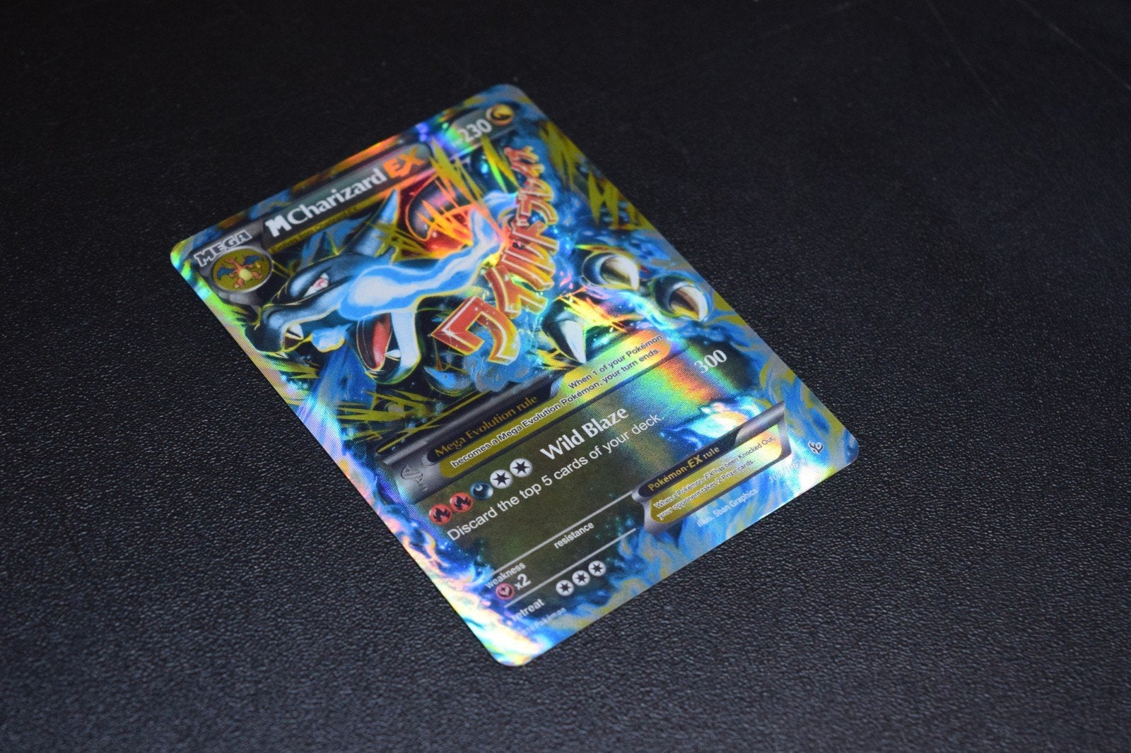 M Charizard EX, Verzenden, Zo goed als nieuw, Losse kaart, Foil