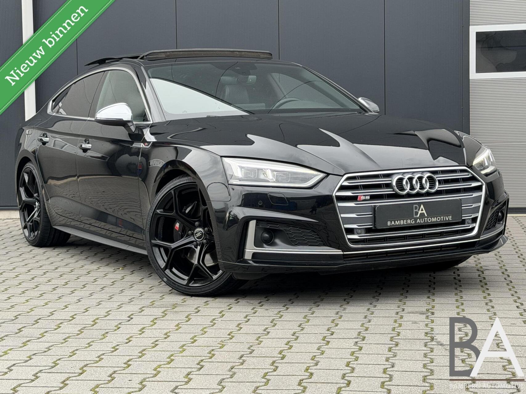Audi S5 3.0 TFSI Quattro |Pano|RS-zetel|massage|carbon, Dealer onderhouden, Gebruikt, 2995 cc, Met garantie (alle)