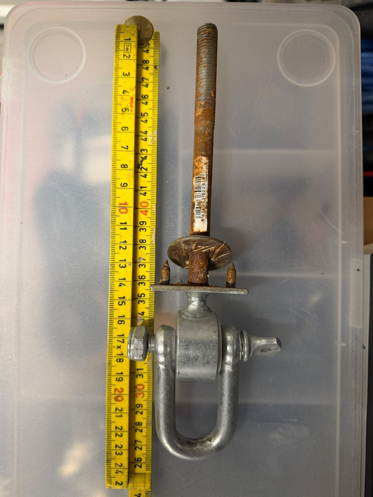 Schommelhaak 140mm M10 - 4 stuks, Ophalen of Verzenden, Gebruikt, 250 mm of meer