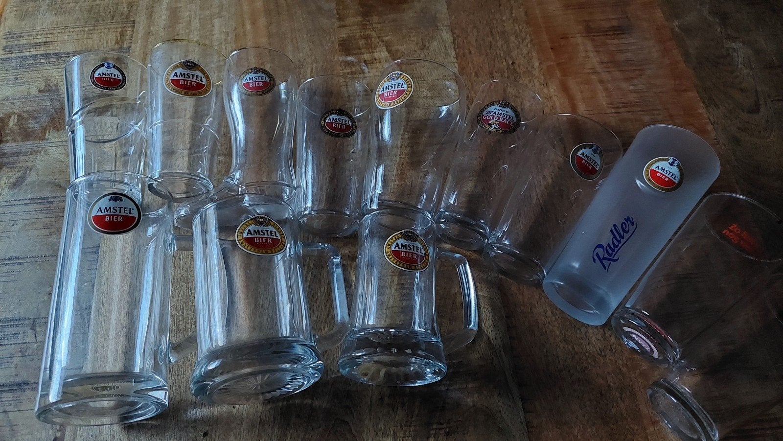 Amstel glazen, Verzamelen, Biermerken, Ophalen of Verzenden