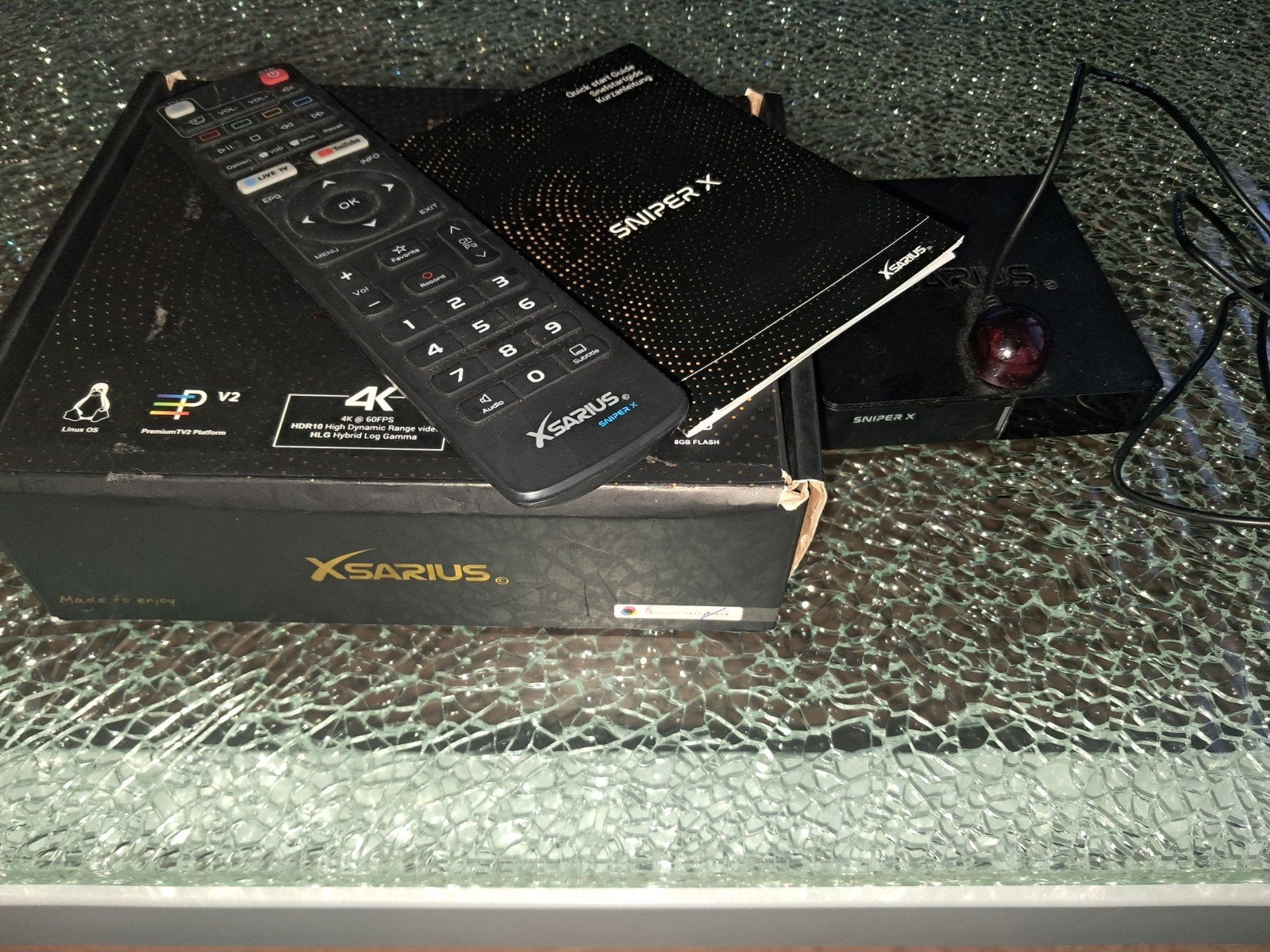 Xsarius Sniper X 4K UHD Media Speler met Afstandsbediening, Audio, Tv en Foto, Ophalen of Verzenden, Zo goed als nieuw, HDMI, Zonder harde schijf