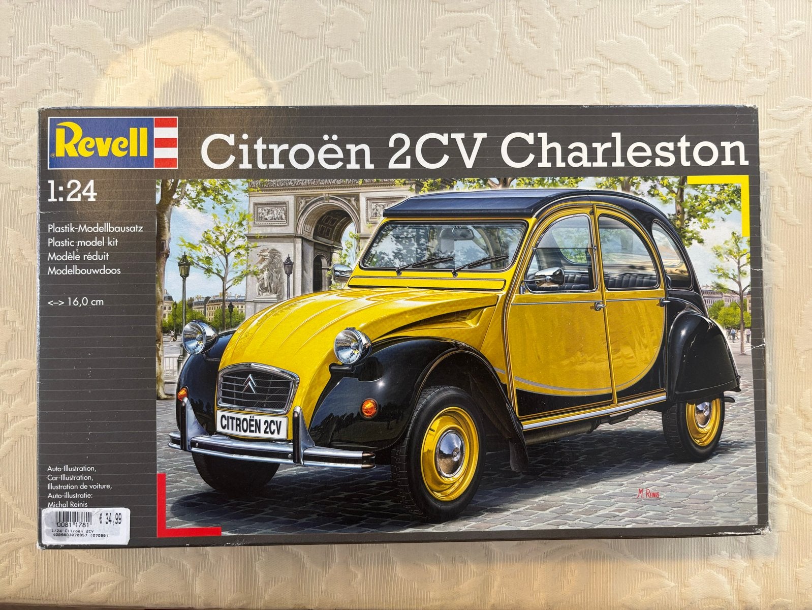 Revell Citroën 2CV Charleston Modelbouwkit 1:24, Hobby en Vrije tijd, Modelauto's | 1:24, Ophalen of Verzenden, Nieuw, Auto, Revell