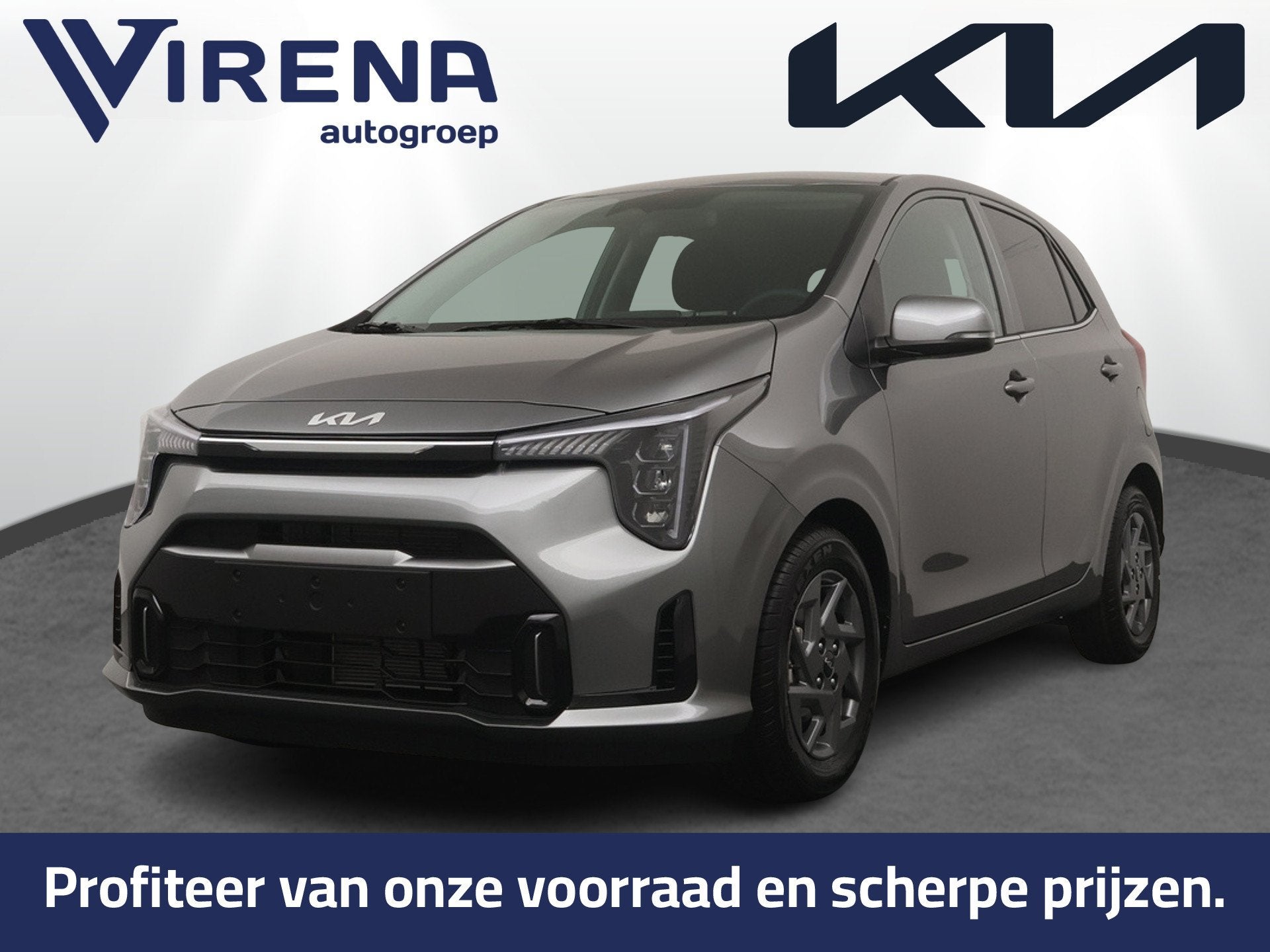 Kia Picanto 1.0 DPI DynamicPlusLine - Prijs incl inruilpremi, Auto's, Voorwielaandrijving, Stof, 63 pk, Zwart