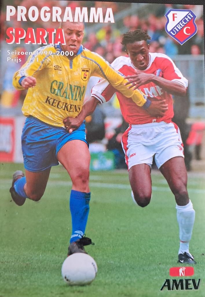 FC Utrecht - Sparta 1999/2000, Ophalen of Verzenden, Zo goed als nieuw, F.C. Utrecht, Boek of Tijdschrift