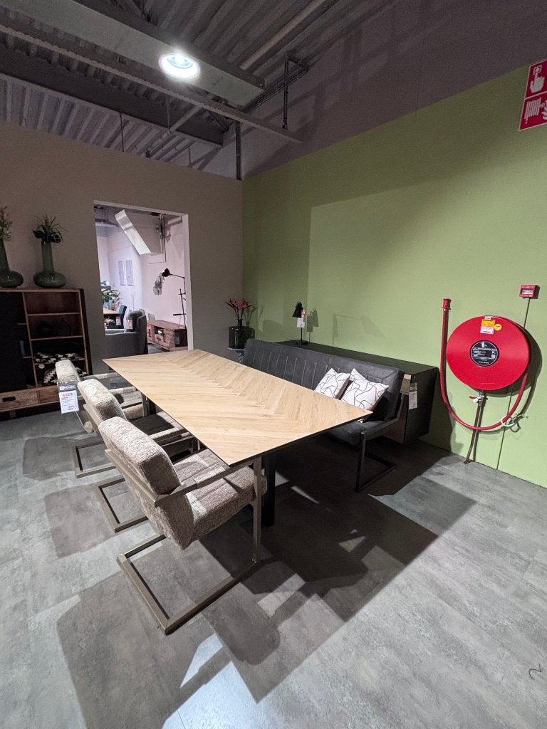 eetbank + 3 stoelen, Ophalen, Overige kleuren, Zo goed als nieuw, Stof
