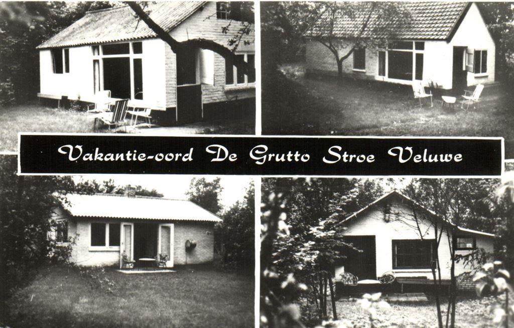 Vakantie-oord De Grutto Stroe Veluwe - 4 afb - ongelopen, Verzamelen, Ansichtkaarten | Nederland, Ophalen of Verzenden, Voor 1920