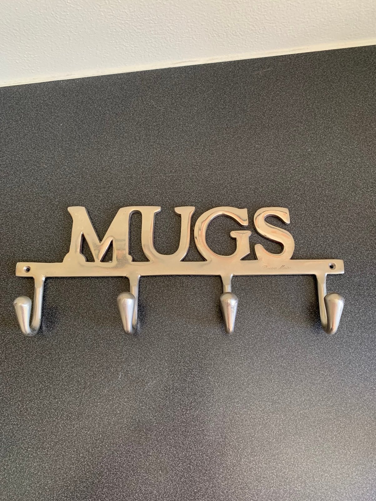 Riviera Maison mugs mokkenhouder, Huis en Inrichting, Woonaccessoires | Wanddecoraties, Metaal, Zilver, Wandhanger, Ophalen of Verzenden