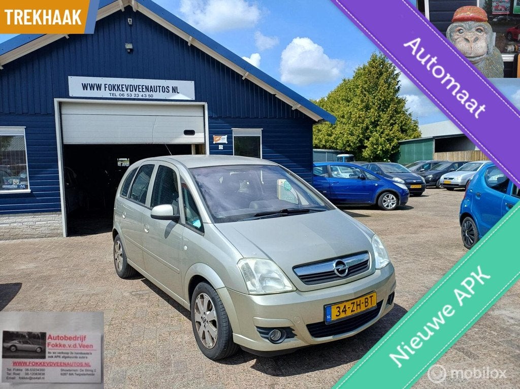 Opel Meriva 1.6-16V AUTOMAAT Garantie, alle inruil mogelijk, Auto's, Opel, 15 km/l, 4 cilinders, Beige, Origineel Nederlands