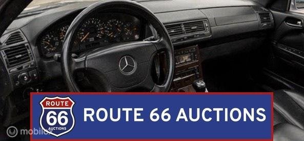 Mercedes-Benz SL 500 | 1995 | Route 66 Auctions, Auto's, Oldtimers, Overige carrosserieën, Zwart, Mercedes-Benz, Bedrijf