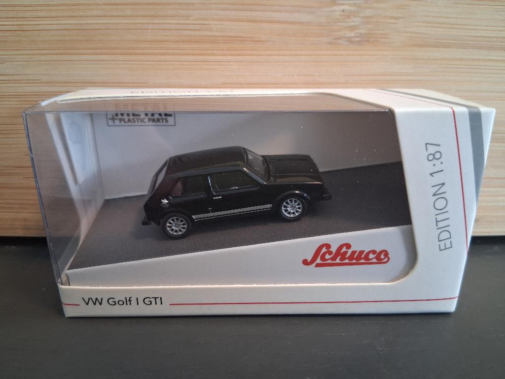 Schuco VW Golf GTI zwart 1:87, Ophalen of Verzenden, Zo goed als nieuw, Auto, Schuco