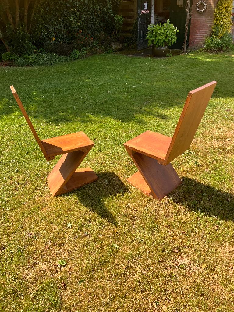 Stoelen, Ophalen, Twee, Bruin, Zo goed als nieuw